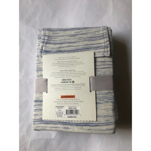 Jersey crib fitted sheet - Picture 2 of 2